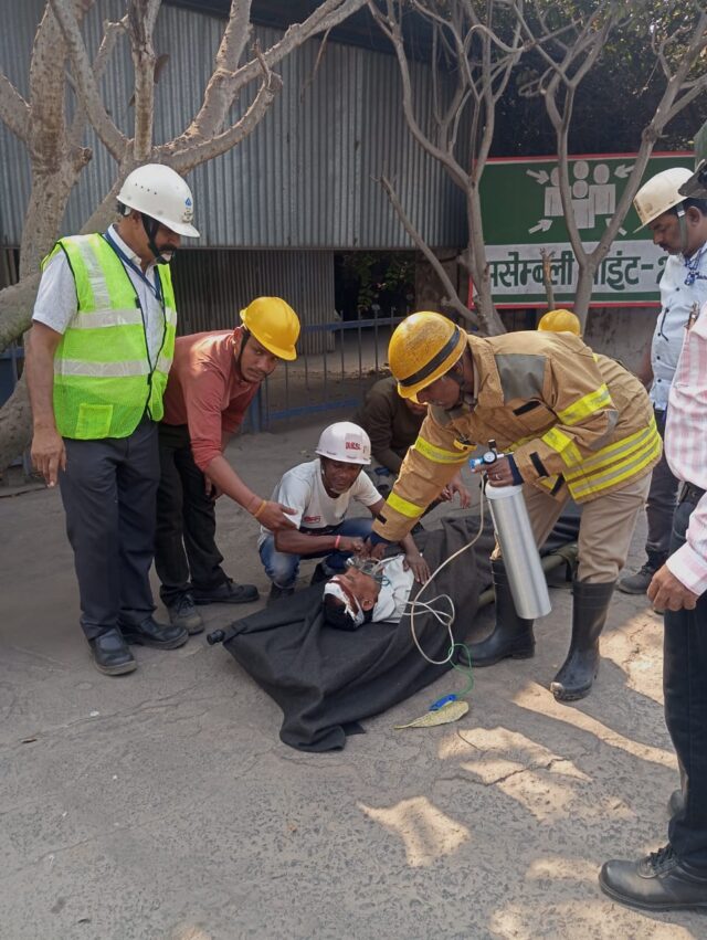 भिलाई इस्पात सयंत्र के प्रोपेन प्लांट-1 में मॉक ड्रिल का सफल आयोजन