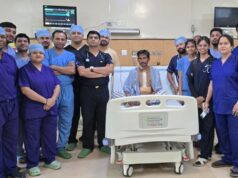 छाती में लगी गोली फेफड़ों को चीरते हुए हृदय के दाएं वेंट्रिकल में जा धँसी, अम्बेडकर अस्पताल के हार्ट सर्जरी विभाग ने ओपन हार्ट सर्जरी कर निकाली गोली